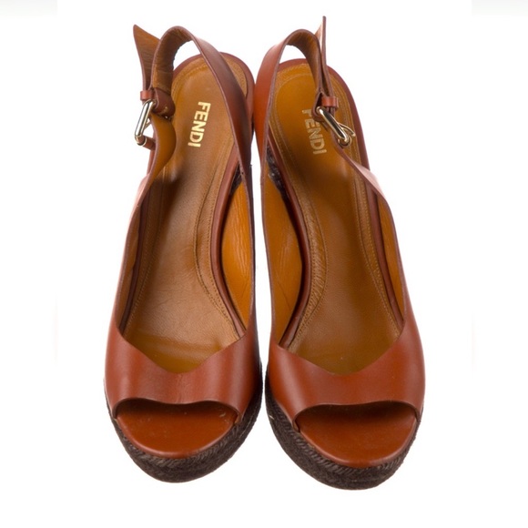 Fendi Shoes - AUTHENTIC FENDI LEATHER ESPADRILLES